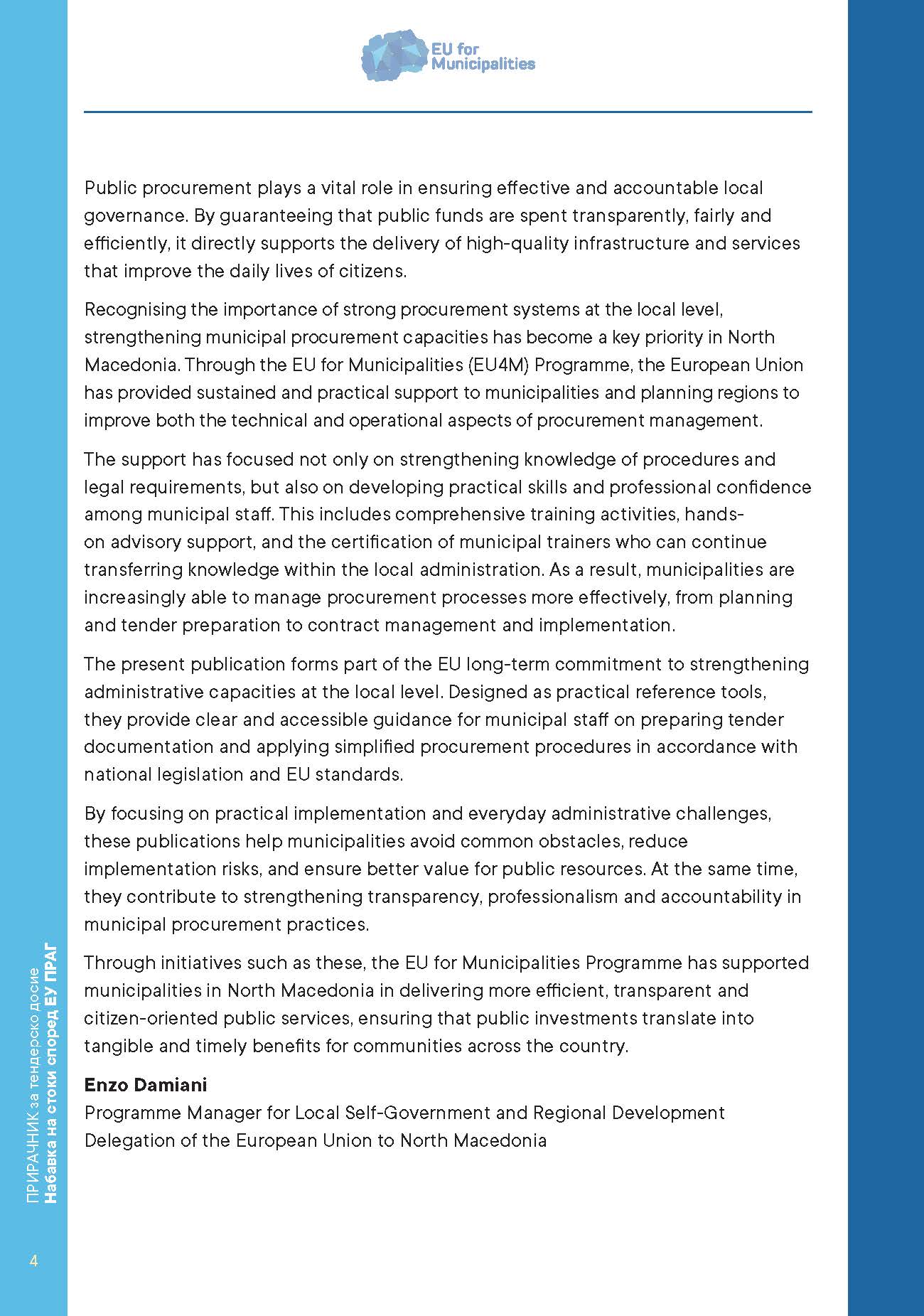 Handbook on Tender Dossier for the Procurement of Goods according to EU PRAG